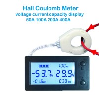 WLS-PVA050 Bluetooth 50A STN LCD Hall Coulomb Meter Voltage Current Meter Power Electricity Tester