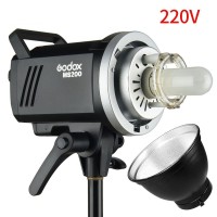 Godox MS200 220V Studio Flash Strobe 200W GN53 5600K For Bowens Mount Monolight 2.4G Wireless System