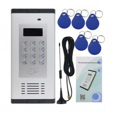 K6 Wireless Intercom System Security 2G Audio Intercom Gate Door Entry Access Control RFID  