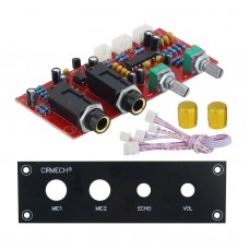 PT2399 Microphone Amplifier Board Digital Karaoke Reverberation Board Finished Board with Panel