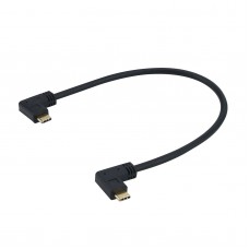 For BMPCC4K/6K USB 3.1 Data Cable Type-C Interface Dual 90° Connectors For Samsung Portable SSD T5
