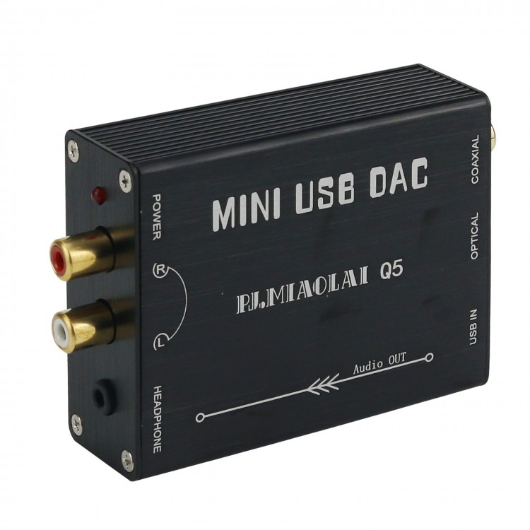 PJ.MIAOLAI Q5 Mini USB DAC Hifi Computer USB External Sound Card