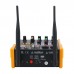TKL R2 4-Channel USB Sound Mixer Console Mini Bluetooth Audio Mixer With Wireless Microphones
