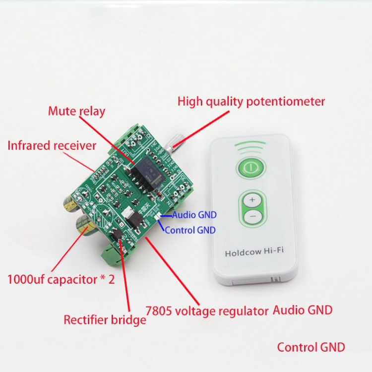 HiFi Audio Infrared Remote Control Volume Control Adjust Board