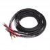 2pcs Paiyon P8581 HIFI Speaker Cable MCA Plug Wire High Fidelity 2.5Meter 24k Gold Plated Banana Plug Speaker Cable