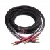 2pcs Paiyon P8581 HIFI Speaker Cable MCA Plug Wire High Fidelity 2.5Meter 24k Gold Plated Banana Plug Speaker Cable