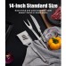 35Pcs BBQ Grill Tool Set With Storage Bag BBQ ToolsExtra Thick Stainless Steel Shovel and Fork and Cleaning Brush