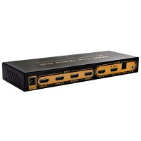 NK-H62 HDMI Matrix Switch 6 In 2 Out 1080P HDMI True Matrix 6x2 4K/Audio EDID/ARC/Audio Extractor