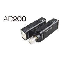 Godox WITSTRO AD200 Pocket Flash 200W Flash Light High Speed With Flash Heads Built-In 2.4G X System