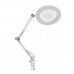 LED Magnifying Lamp Metal Swing Arm Magnifier Lamp 5X Magnification 4.1" Lens 33+33CM for Reading/Office/Work