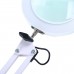 LED Magnifying Lamp Metal Swing Arm Magnifier Lamp 5X Magnification 4.1" Lens 33+33CM for Reading/Office/Work