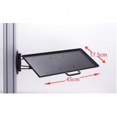 45cm Aluminum Keyboard Mouse Tray Rotary Holder Wall Mounted Keyboard Stand Bracket For Simracing MOD Racing Game Simulator
