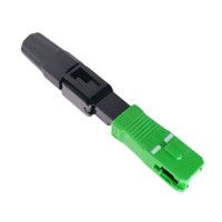 100PCS FTTH SC APC Single Mode Fiber Optic Quick Connector FTTH Fiber Optic Fast Connector SC Fiber Field Assembly