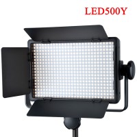 Godox LED500Y 3300K LED Video Light Fill Light LED Panel 32W With Barn Door For Interviews Studios