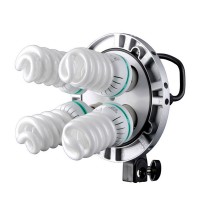 Godox TL-4 Tri-Color Lamp Holder Multi-Holder E27 Socket Light Lighting Lamp Head For 4PCS E27 Bulbs