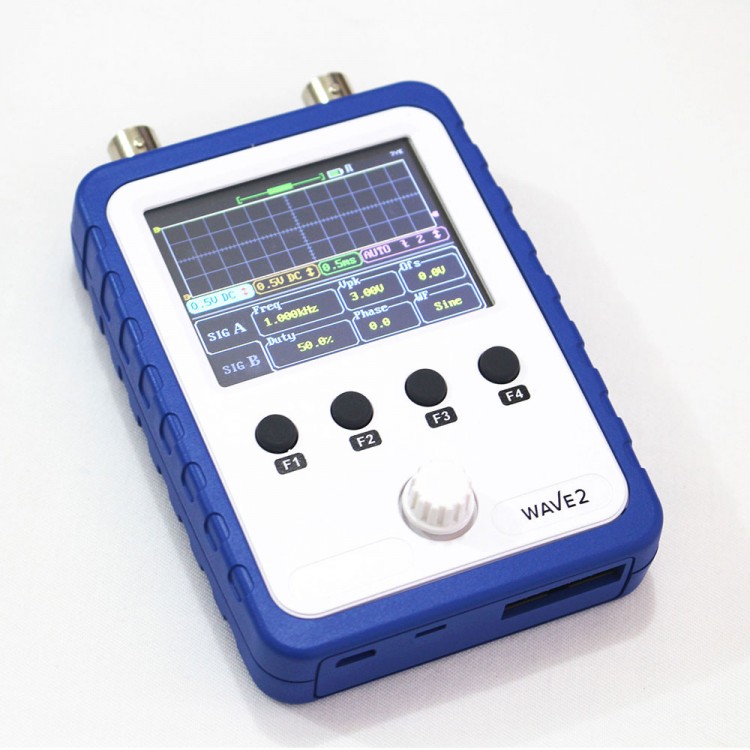 WAVE2 Portable Digital Oscilloscope 2 Channel 0-200KHz Signal Generator ...
