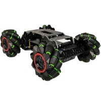 4WD 97mm Mecanum Wheel Robot Car Fiberglass Mecanum Wheel Chassis Kit for Arduino Raspberry Pi STM32