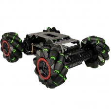 4WD 97mm Mecanum Wheel Robot Car Fiberglass Mecanum Wheel Chassis Kit for Arduino Raspberry Pi STM32