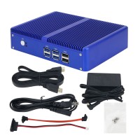 Mini PC Mini Computer Desktop Fanless Computer Industrial Uses 2.1GHz CPU (4405U Barebone System)