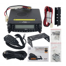 TYT TH-9800 Mobile Radio Quad Band 50W Car Transceiver Walkie Talkie Dual Display Repeater Scrambler 