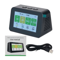 DM601 Air Quality Detector CO2 Detector PM2.5 PM1.0 PM10 TVOC Temperature Humidity Monitor