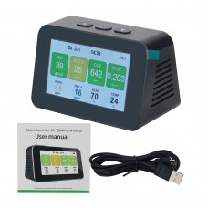 DM601 Air Quality Detector CO2 Detector PM2.5 PM1.0 PM10 TVOC Temperature Humidity Monitor