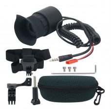 V760A-3 Wearable Head Mounted Display 0.39" OLED 12X Eyepiece Adjustable Diopter 80-Inch Effect