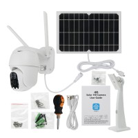 Q5-4G Solar Camera Security Camera Dome Camera Outdoor PTZ Camera Remote Monitoring Alarm HD Video