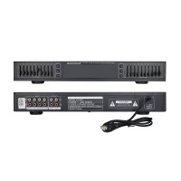 HIFI Digital HD Stereo 10-Band Graphic Equalizer Preamplifier Equalizer Built-in USB Home Stage Equalizer Black