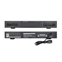 HIFI Digital HD Stereo 10-Band Graphic Equalizer Preamplifier Equalizer Built-in USB Bluetooth Home Stage Equalizer Black