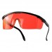 Magnetic Target Card Plate Level Tool Rotary Cross Line Horizontal Vertical with Protection Goggle Glasses Set-Red
