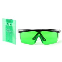 Magnetic Target Card Plate Level Tool Rotary Cross Line Horizontal Vertical with Protection Goggle Glasses Set-Green