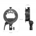 Godox S2 S-type Flash Holder Bracket For Bowens Mount Godox V1 V860II AD200 AD400PRO Speedlite Flash