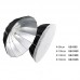 Godox UB-130S Parabolic Umbrella Reflective Umbrella 130M/51.2" Black Silver Umbrella Reflector