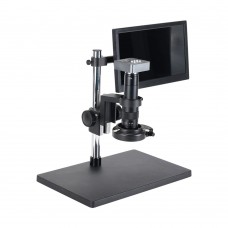 Industrial Camera 48MP FHD Camera V8 w/ 180X C Mount Lens 144 LED Ring Light Stand For PCB Repair
