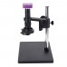 Industrial 51MP Microscope Camera 2K w/ 180X C Mount Lens 144 LED Ring Light Stand For PCB Repair