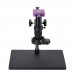 Industrial 51MP Microscope Camera 2K w/ 180X C Mount Lens 144 LED Ring Light Stand For PCB Repair