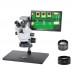 Trinocular Microscope 48MP FHD Camera V8 Kit 3.5X-90X With 11.6" Screen For PCB Jewelry Repair