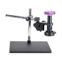 Electronic Digital Microscope 51MP Microscope Camera 180X C Mount Lens Set For PCB CPU Watch Repair