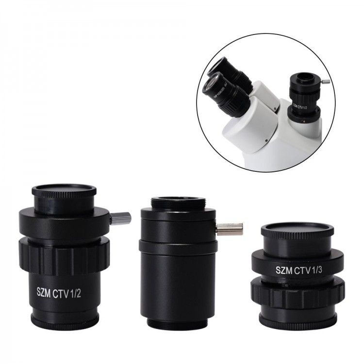 Microscope Camera Adapter SZM CTV 1/2 CMount Lens Adapter For