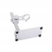 White Aluminum Alloy Microscope Stand Heavy Duty For USB Microscopes Digital & Electron Microscopes