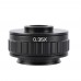 2K 51MP Microscope Camera Kit USB Camera w/ 0.35X Trinocular Stereo Microscope C Mount Adapter Lens