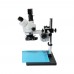 7-45X Simul-Focal Trinocular Stereo Microscope Kit w/ 24MP HD Microscope Camera 144-LED Fill Light