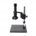 24MP HDMI Microscope Video Camera Kit 180X C Mount Lens 144-LED Ring Light Big Stand For PCB Repair