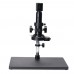 24MP HDMI Microscope Video Camera Kit 180X C Mount Lens 144-LED Ring Light Big Stand For PCB Repair