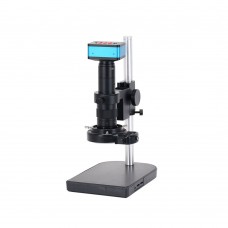 HAYEAR 4K UHD 12MP Microscope Camera Kit Industrial Camera HDMI USB Output 180X Lens 144-LED Light