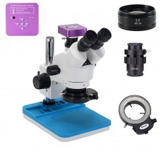 7X-90X Trinocular Stereo Microscope Kit w/ 51MP Microscope Camera For Soldering PCB Jewelry Repair