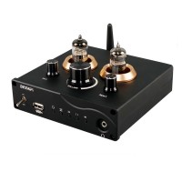 BRZHIFI 6J5 Tube Preamp Headphone Amplifier DAC Bluetooth 5.0 Assembled For Lossless Music Player