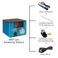 SUNKKO 950TPRO Blue Soldering Station Constant Temperature w/ Soldering Iron Type A Soldering Stand