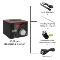 SUNKKO 950TPRO Black Soldering Station Constant Temperature Soldering Iron Type A Soldering Stand